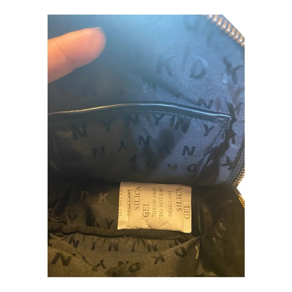 DKNY Bryanna Mini Stylish Black and Cream Backpack